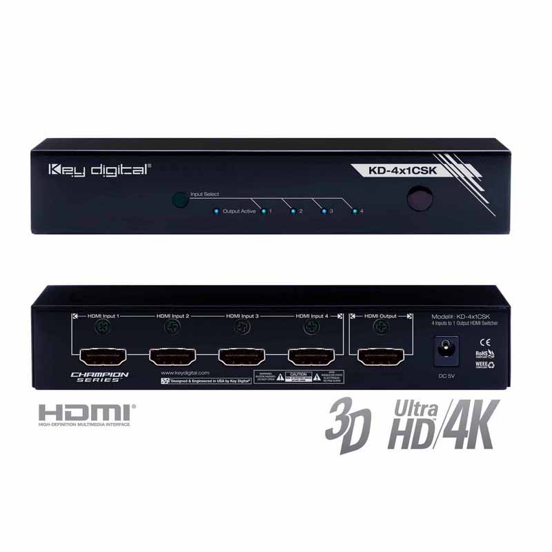 Key Digital KD-4x1CSK HDMI-свитчер